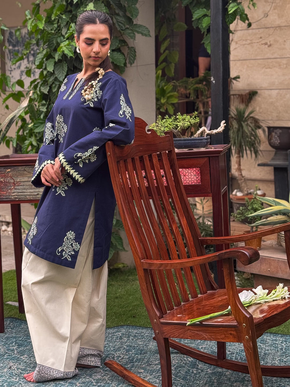 Ornate Blue - Shalwar Kameez