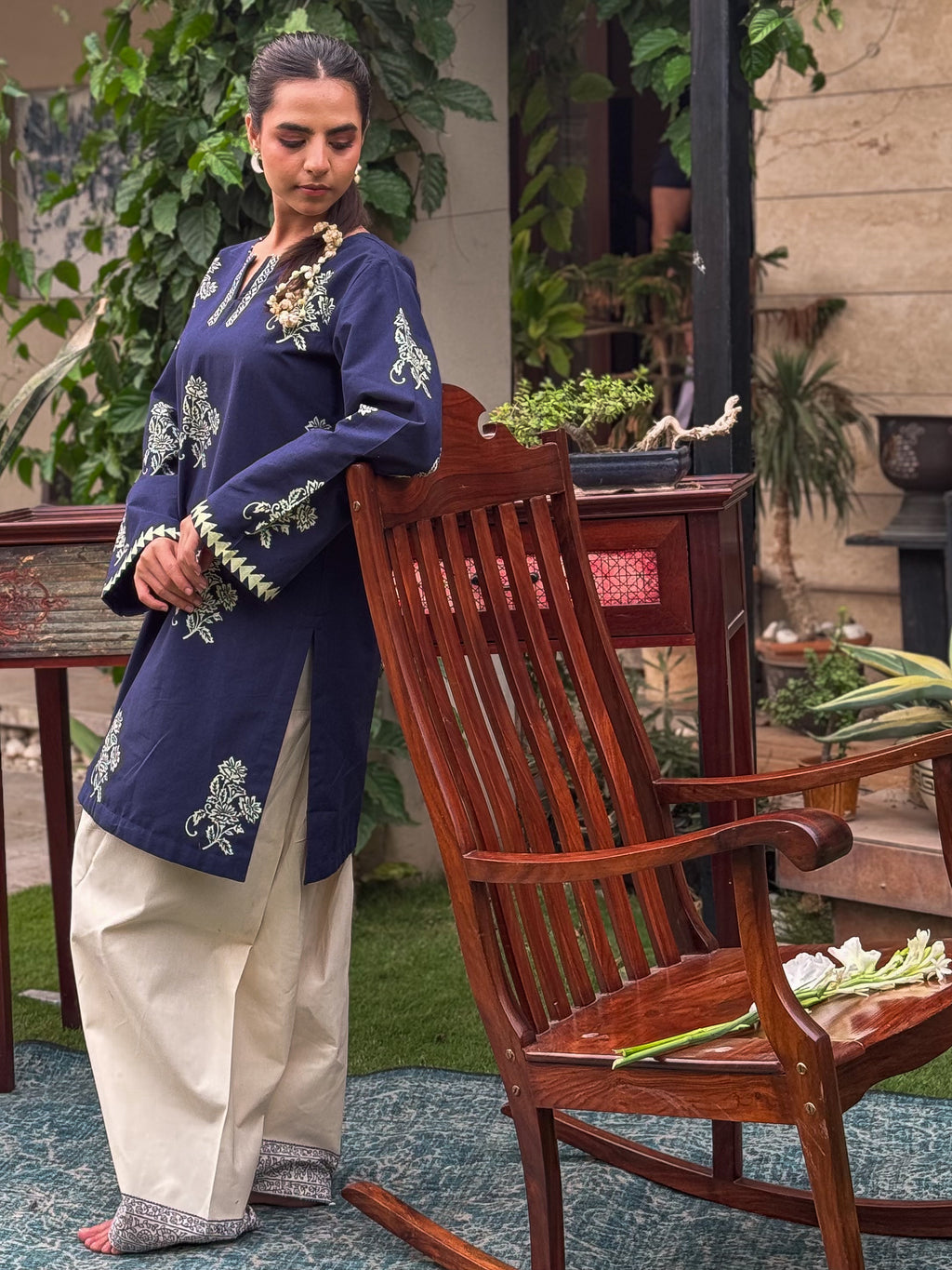 Ornate Blue - Shalwar Kameez