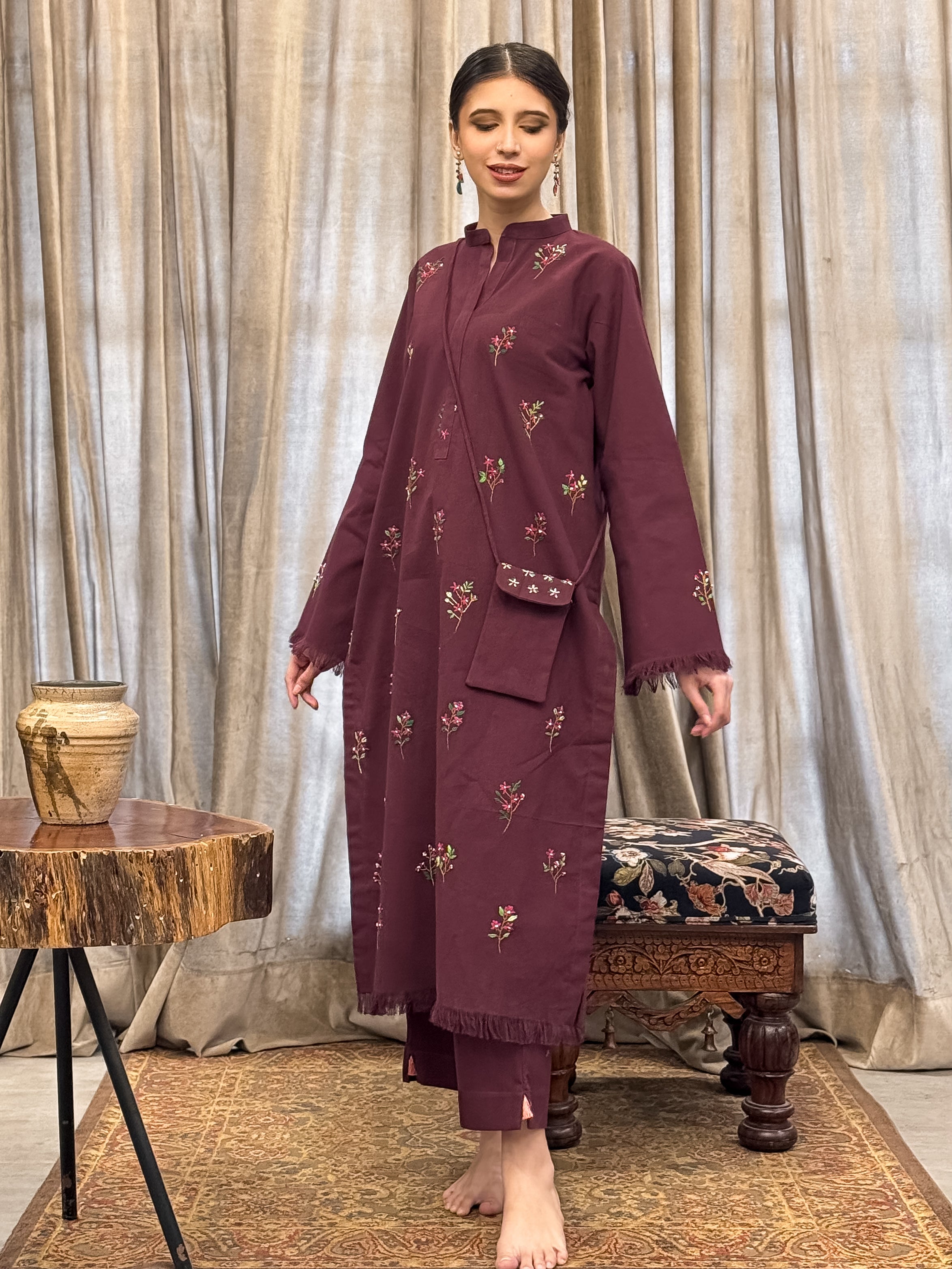 Mulberry Bloom - Kurta Trouser