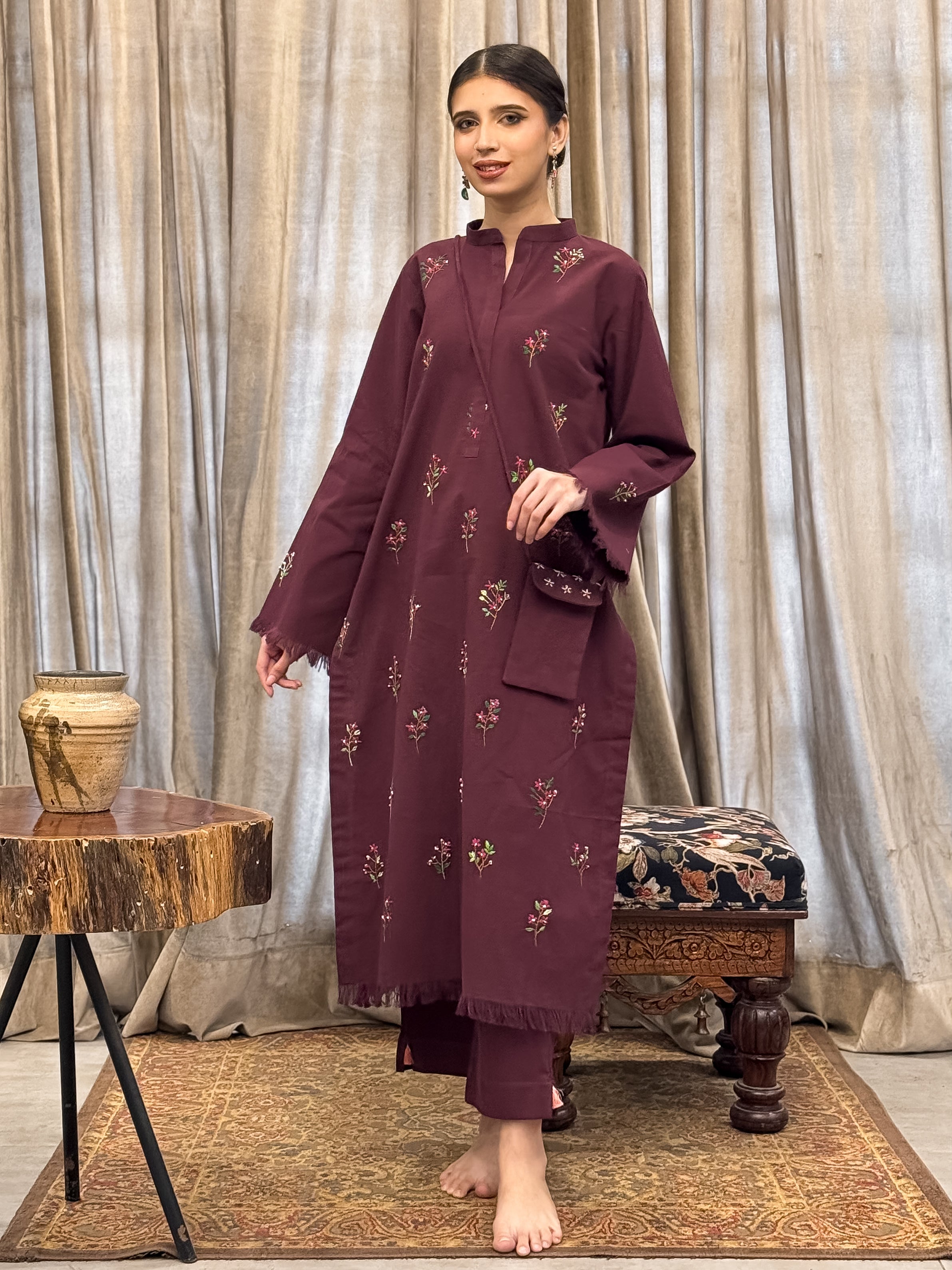 Mulberry Bloom - Kurta Trouser