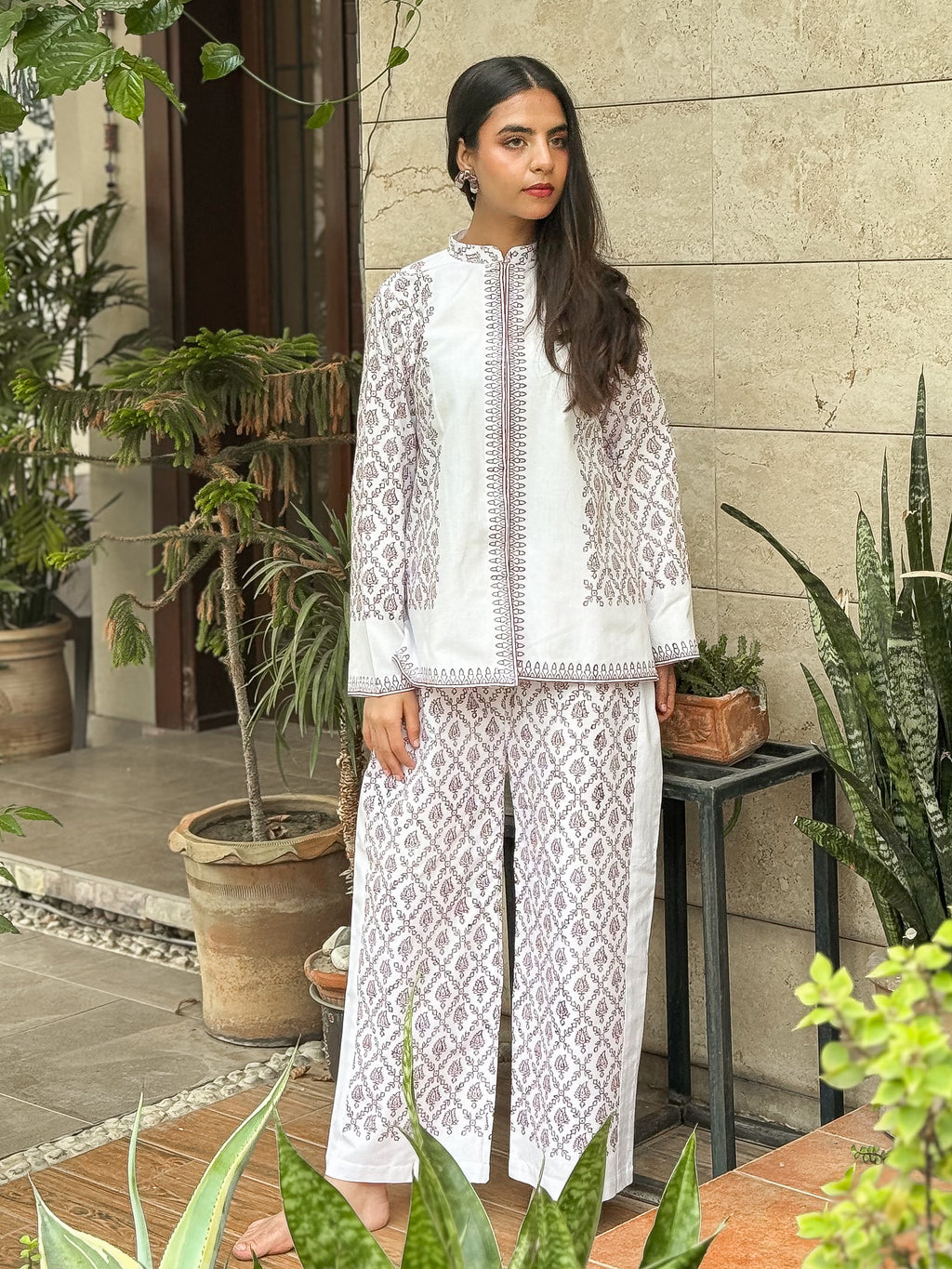 White & Wine - Co-ord Set